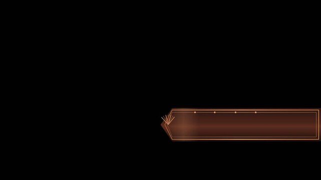Rose Copper Lower Third Banner - No Text Template