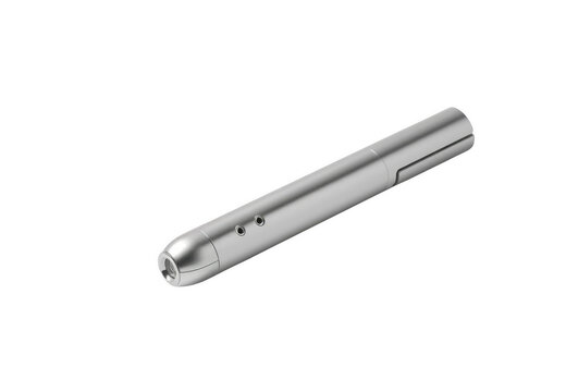Silver laser pointer for business presentation tool