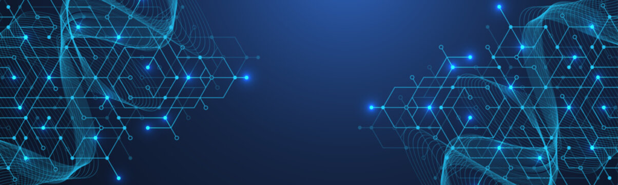 Abstract digital blockchain cube blocks concept. 3D big data cubes quantum computer technology idea. Artificial intelligence data core cubes design element