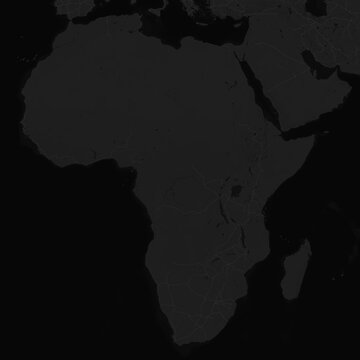 map of Africa continent for travel background design geography