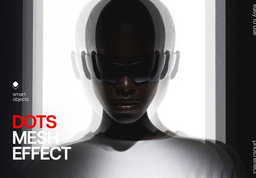 Mesh Dot Effect For Poster And Social Media Design