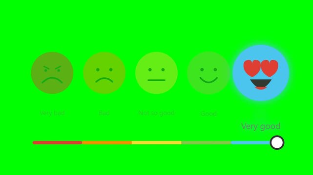 Animated Customer Review Rating Stars Feedback Survey Ui Element Animation Motion Graphic Loop Featuring Professional Design Elements for Digital Media and Corporate Presentations