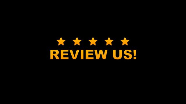 Animated Customer Review Rating Stars Feedback Survey Ui Element Animation Motion Graphic Loop Featuring Professional Design Elements for Digital Media and Corporate Presentations