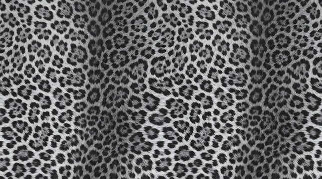 seamless repeating jaguar fur pattern with bright white and light gray color