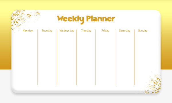 Professional daily todo task planner template for office wall