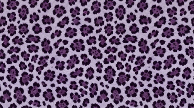 seamless repeating jaguar fur pattern with deep violet and rich plum color