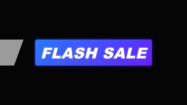 Animated Flash Sale Promotional Graphic Title