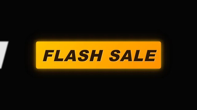 Dynamic Flash Sale Motion Graphic Announcement