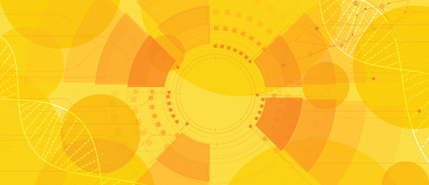 Scientists and genetic dna design, technology and science background