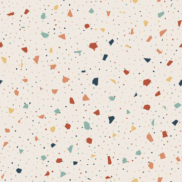 confetti on white background seamless pattern