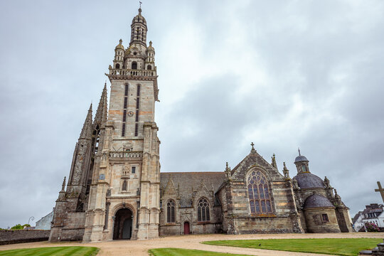 Parish close church of Pleyven, finistere, brittany, france