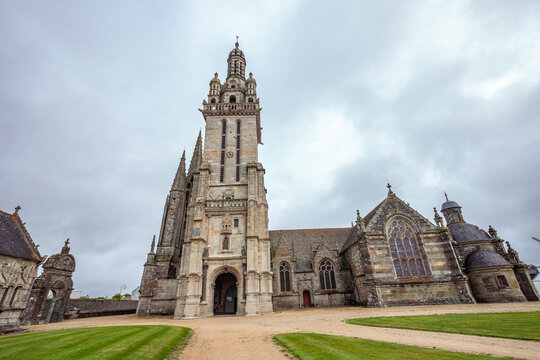 Parish close church of Pleyven, finistere, brittany, france