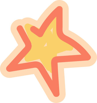 Naive Star Sticker
