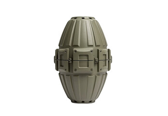 Obraz premium Futuristic sci-fi grenade weapon on transparent background