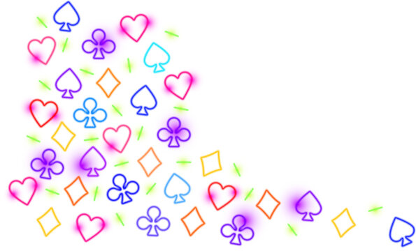 Neon Poker Background