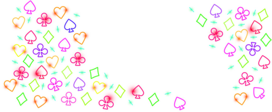 Neon Poker Background