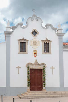 Facade of St Francis Church in Loule Portugal
