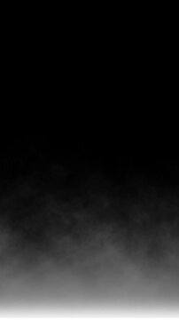 Realistic fog drifting along bottom of screen black background cinematic smoke effect mockup