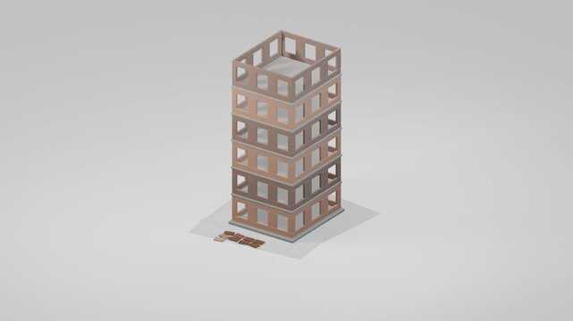 Bild building constructions bg able to loop endless 4k