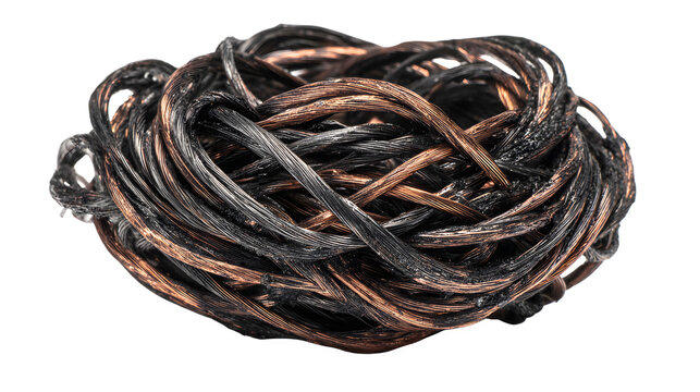 Tangled bundle of fine black