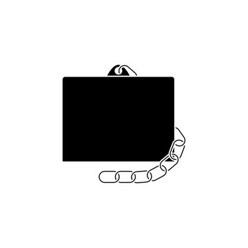 This is a minimalist vector illustration of a Inlet Breeching Cap icon, featuring a simple, clean, and solid glyph style. The icon can be used as a symbol, sign, or logo.
