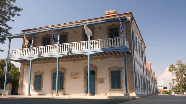 Larnaca, Cyprus, 2026,9th july, building of Larnaca District Administration