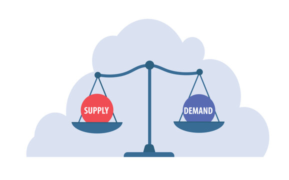 Supply and demand on the weight balance scale