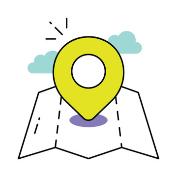 Destination Point vector filled icon EPS File 