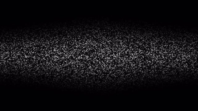 Animated tv screen noise turn on off effect background. noise old tv screen. Bad signal TV. 4K Resolution