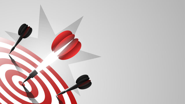 One glowing arrow hits the target, while the others miss. This means that things don&rsquo;t always go smoothly, and it&rsquo;s only natural to miss the mark when pursuing your dreams and future.