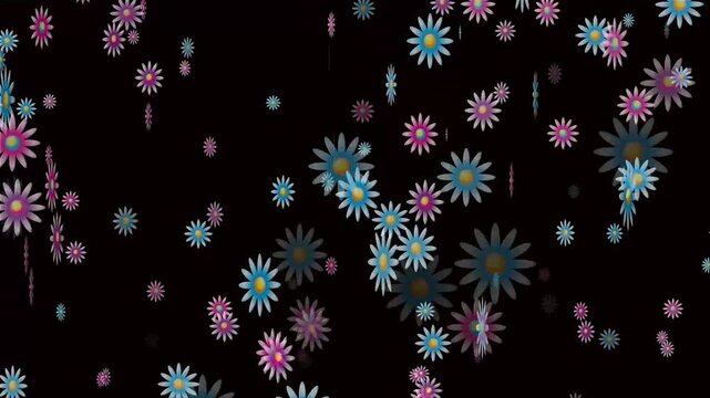 abstract background with seamless floral pattern