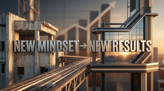 New Mindset New Results Business Transformation Innovation Growth and Success Strategy