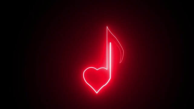 Love Heart Musical Note