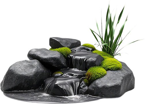 Mini Pond and Aquatic Plants Object for Natural Landscaping   