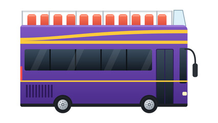 Open-top sightseeing double-decker tour bus © Nirob Kumar