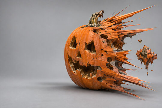 Failed Pumpkin Photogrammetry Scan With Distorted Geometry