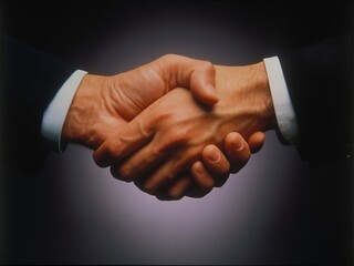 Close-up business handshake between two professionals © corrado dalco'