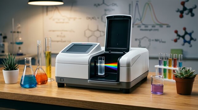 Spectrophotometer in a science laboratory