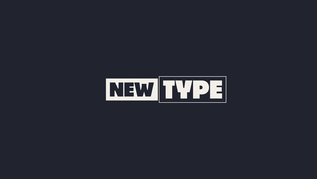 Split Panel Animated Text Titles with Asymmetric Scale and Opposing Filled and Outlined Boxes