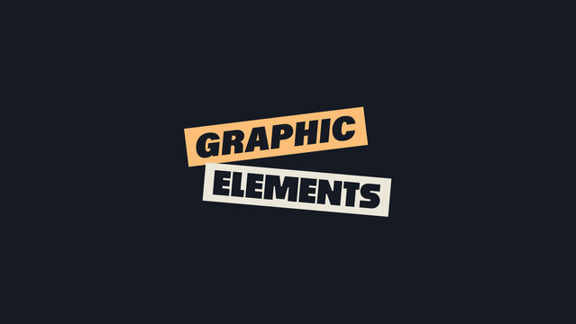Dynamic Diagonal Banner Animated Text Titles with Bold Editable Typography and Clean Color Panels