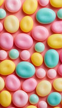 Gumdrop jelly organic blob pattern in candy pastels