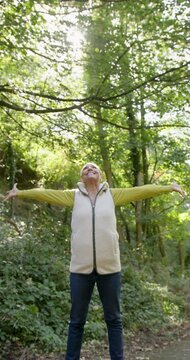 Woman Enjoying Freedom in Nature