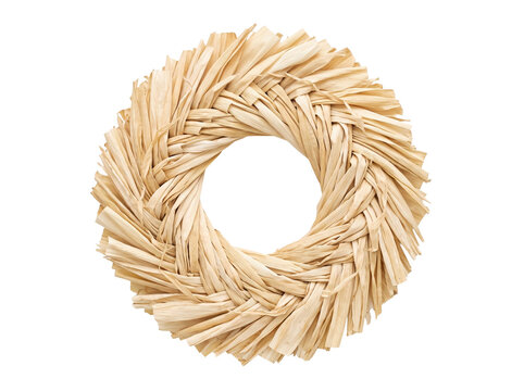 Rustic Corn Husk Wreath Decoration