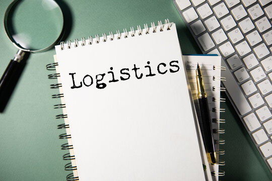 logistics word written on paper