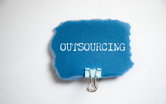 OUTSOURCING word written on paper