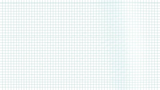 Seamless animated blue grid graph paper background texture loop for business presentations and educational content