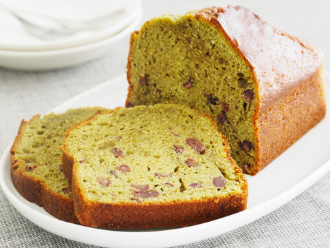 抹茶と小豆のパウンドケーキ