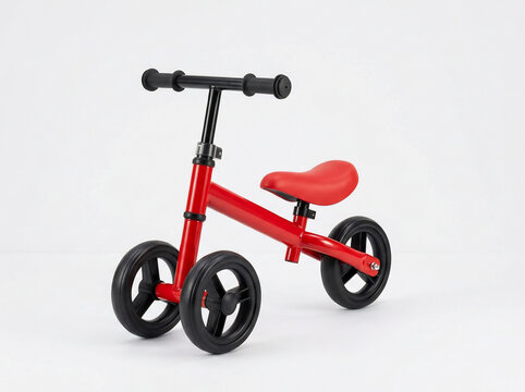 Red balance bike with black wheels toddler outdoor recreation