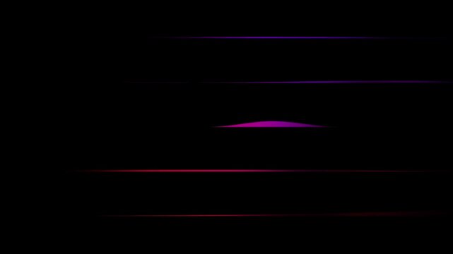 Glowing neon light lines abstract futuristic motion loop video
