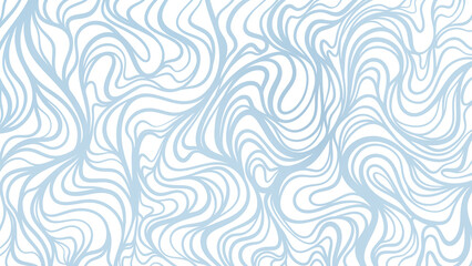 Fototapeta premium Intricate light blue dense wavy line pattern overlay on transparent. PNG graphic for modern detailed backgrounds, elegant textures, and designs. 